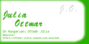 julia ottmar business card
